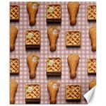 Gingham Chicken Waffles Canvas 8  x 10 