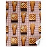 Gingham Chicken Waffles Canvas 12  x 16 