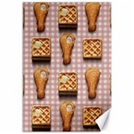 Gingham Chicken Waffles Canvas 12  x 18 