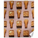 Gingham Chicken Waffles Canvas 16  x 20 