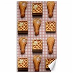 Gingham Chicken Waffles Canvas 40  x 72 