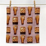 Gingham Chicken Waffles Face Towel