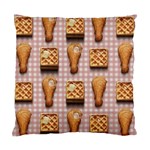 Gingham Chicken Waffles Standard Cushion Case (One Side)