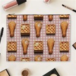 Gingham Chicken Waffles Cosmetic Bag (XL)