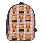 Gingham Chicken Waffles School Bag (Large)