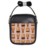 Gingham Chicken Waffles Girls Sling Bag