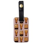 Gingham Chicken Waffles Luggage Tag (one side)