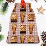 Gingham Chicken Waffles Ornament (Bell)