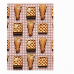 Gingham Chicken Waffles Small Garden Flag (Two Sides)