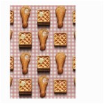 Gingham Chicken Waffles Large Garden Flag (Two Sides)