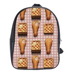 Gingham Chicken Waffles School Bag (XL)