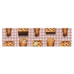 Gingham Chicken Waffles Satin Scarf (Oblong)