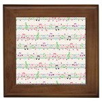 Rainbow Music Notes Framed Tile