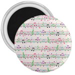 Rainbow Music Notes 3  Magnet