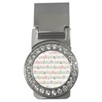 Rainbow Music Notes Money Clip (CZ)