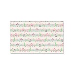 Rainbow Music Notes Sticker (Rectangular)