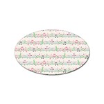 Rainbow Music Notes Sticker Oval (10 pack)