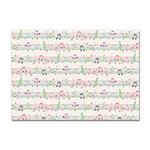 Rainbow Music Notes Sticker A4 (10 pack)