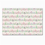 Rainbow Music Notes Postcard 4  x 6 