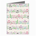 Rainbow Music Notes Greeting Card