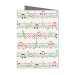 Rainbow Music Notes Mini Greeting Cards (Pkg of 8)