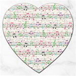 Rainbow Music Notes Jigsaw Puzzle (Heart)