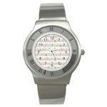 Rainbow Music Notes Stainless Steel Watch