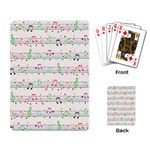 Rainbow Music Notes Playing Cards Single Design