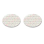 Rainbow Music Notes Cufflinks (Oval)