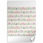 Rainbow Music Notes Canvas 12  x 18 