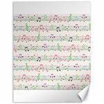 Rainbow Music Notes Canvas 18  x 24 