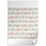 Rainbow Music Notes Canvas 20  x 30 