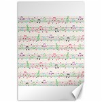 Rainbow Music Notes Canvas 24  x 36 