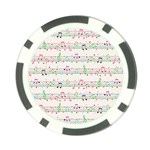 Rainbow Music Notes Poker Chip Card Guard