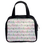 Rainbow Music Notes Classic Handbag (Two Sides)