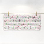 Rainbow Music Notes Hand Towel