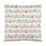 Rainbow Music Notes Standard Cushion Case (Two Sides)