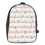 Rainbow Music Notes School Bag (Large)