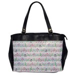 Rainbow Music Notes Oversize Office Handbag