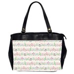 Rainbow Music Notes Oversize Office Handbag (2 Sides)