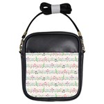 Rainbow Music Notes Girls Sling Bag