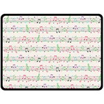 Rainbow Music Notes Fleece Blanket (Large)