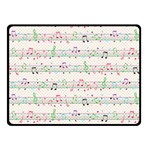 Rainbow Music Notes Fleece Blanket (Small)