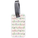 Rainbow Music Notes Luggage Tag (two sides)