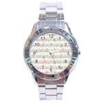 Rainbow Music Notes Stainless Steel Analogue Watch