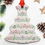 Rainbow Music Notes Ornament (Christmas Tree) 