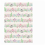 Rainbow Music Notes Small Garden Flag (Two Sides)