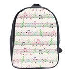 Rainbow Music Notes School Bag (XL)