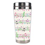 Rainbow Music Notes Stainless Steel Travel Tumbler