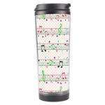 Rainbow Music Notes Travel Tumbler